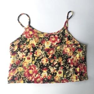 ☀️PacSun Nollie Floral Print Crop Top Medium